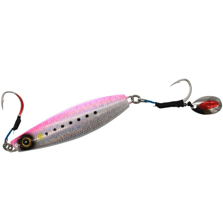 ジャックアイ 船マキ 2/リアル魚鱗ピンクイワシ網目夜光 200g 1個入