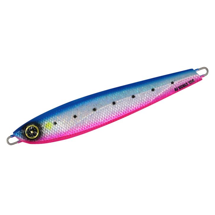 ジャックアイ エアジャーク スケイル 2/リアル魚鱗ブルピンイワシ網目夜光 200g 1個入