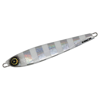 ジャックアイ エアジャーク スケイル 5/リアル魚鱗シルバー青夜光ゼブラ 200g 1個入