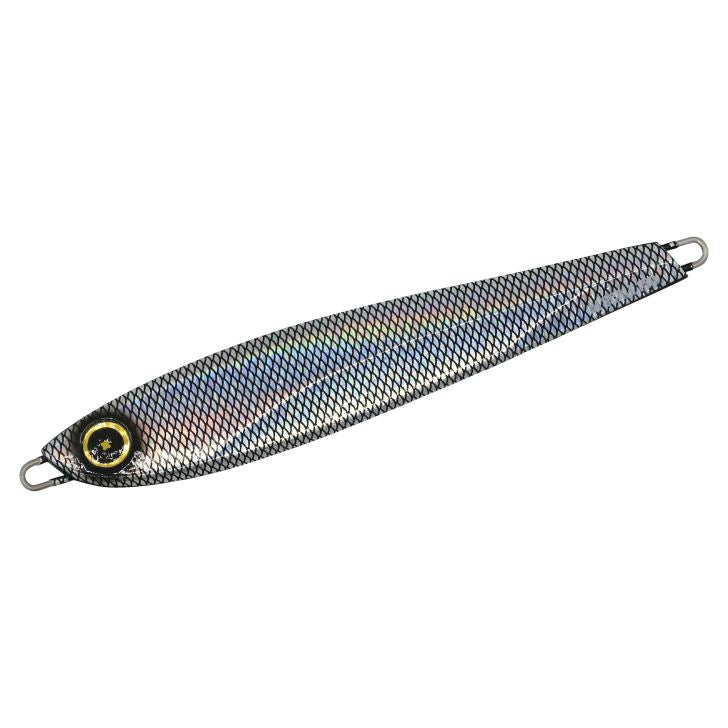 ジャックアイ エアジャーク スケイル 7/リアル魚鱗ブラックシルバー 250g 1個入
