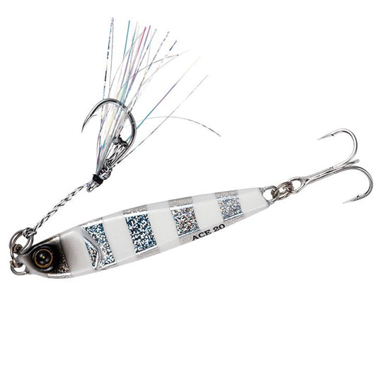 ジャックアイ エース 9/シルバー青夜光ゼブラ 40g 1個入