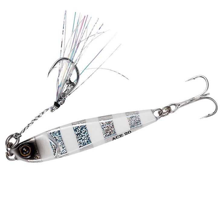 ジャックアイ エース 9/シルバー青夜光ゼブラ 30g 1個入