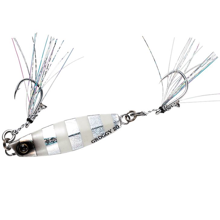 ジャックアイ グロッキー 9/シルバー青夜光ゼブラ 40g 1個入