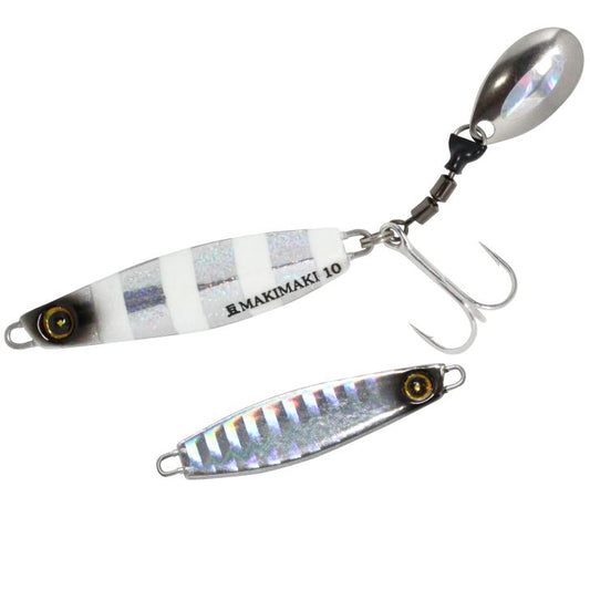 ジャックアイ 豆マキマキ 5/シルバー青夜光ゼブラ 3g 1個入