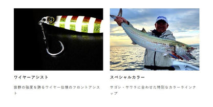 ジャックアイ マキマキ サゴシスペシャル 3/アカキン緑夜光ゼブラ 30g 1個入