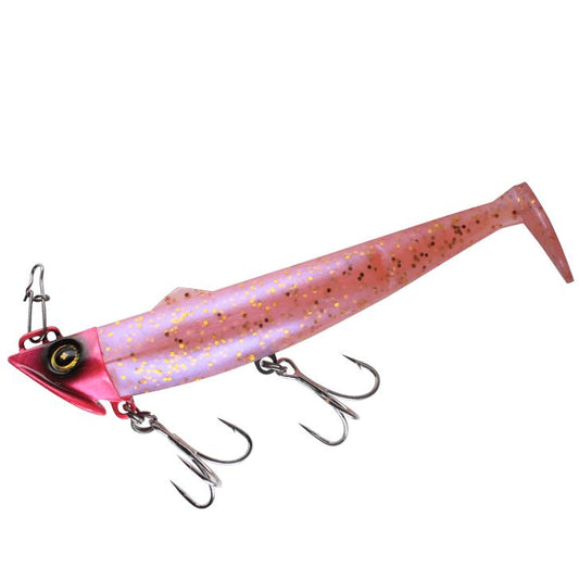 ジャックアイ フリフリシャッド 5/ピンクグロー金ラメ 30g 1個入