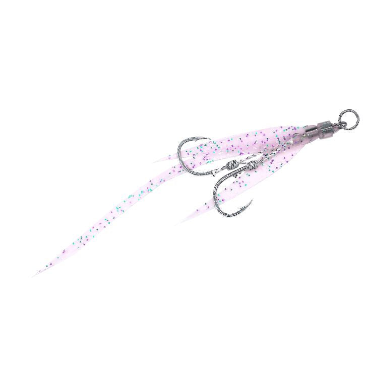 アシストフック ネクタイチューン フィッシュテール 2/クリアーピンク M 2セット入