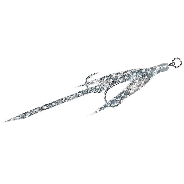 アシストフック ネクタイチューン フィッシュテール 5/ケイムラウロコシルバー M 2セット入