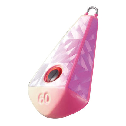 目玉集魚シンカー 舵型 5/ピンクグロー 60号 1個入