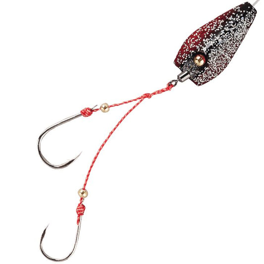 無双真鯛 貫撃遊動テンヤ 6/海老レッドラメ 10号 1個入