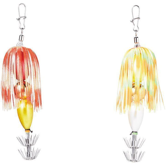 マダコ用 パルパルスッテBIG オモリ無し レッド&イエロー/イエロー&ホワイト 2個入