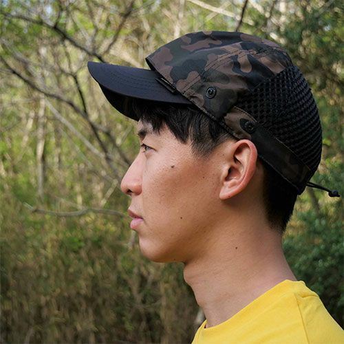 2Way撥水キャップ オリーブ フリーサイズ