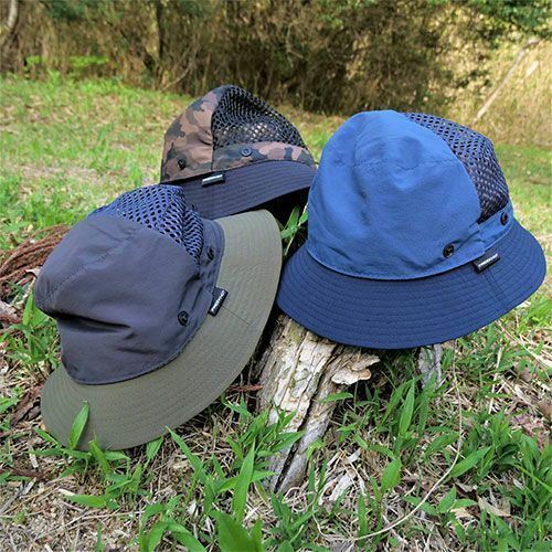 2Way撥水ハット オリーブ フリーサイズ