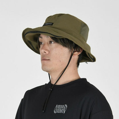 BOWBUWN ネット付きハット オリーブ フリーサイズ