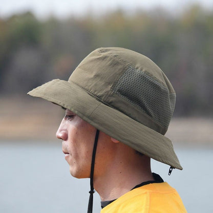 BOWBUWN ネット付きハット オリーブ フリーサイズ
