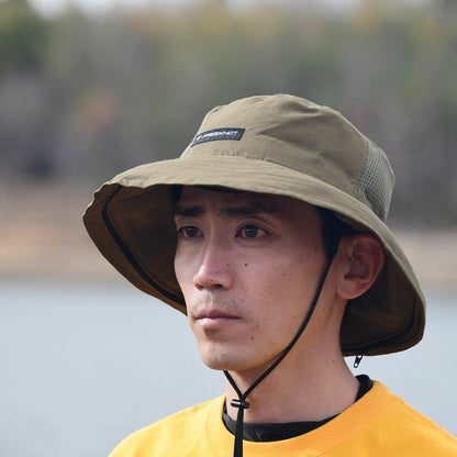 BOWBUWN ネット付きハット オリーブ フリーサイズ