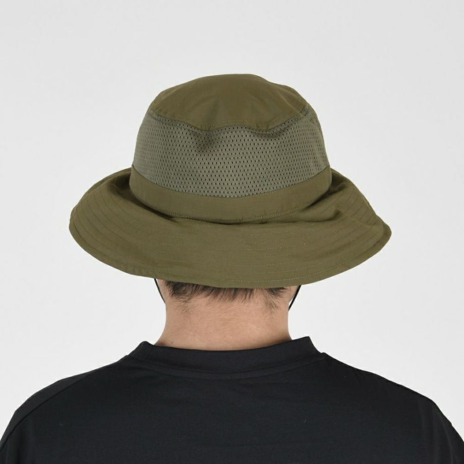 BOWBUWN ネット付きハット オリーブ フリーサイズ