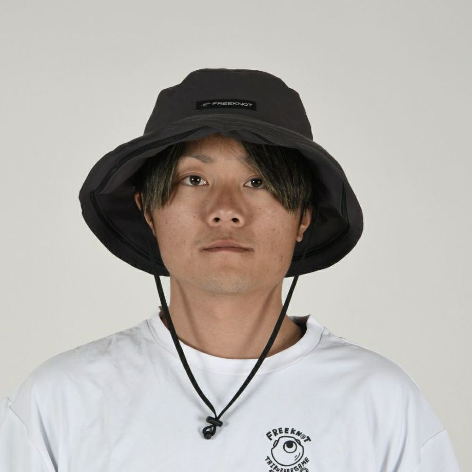 BOWBUWN ネット付きハット チャコール フリーサイズ