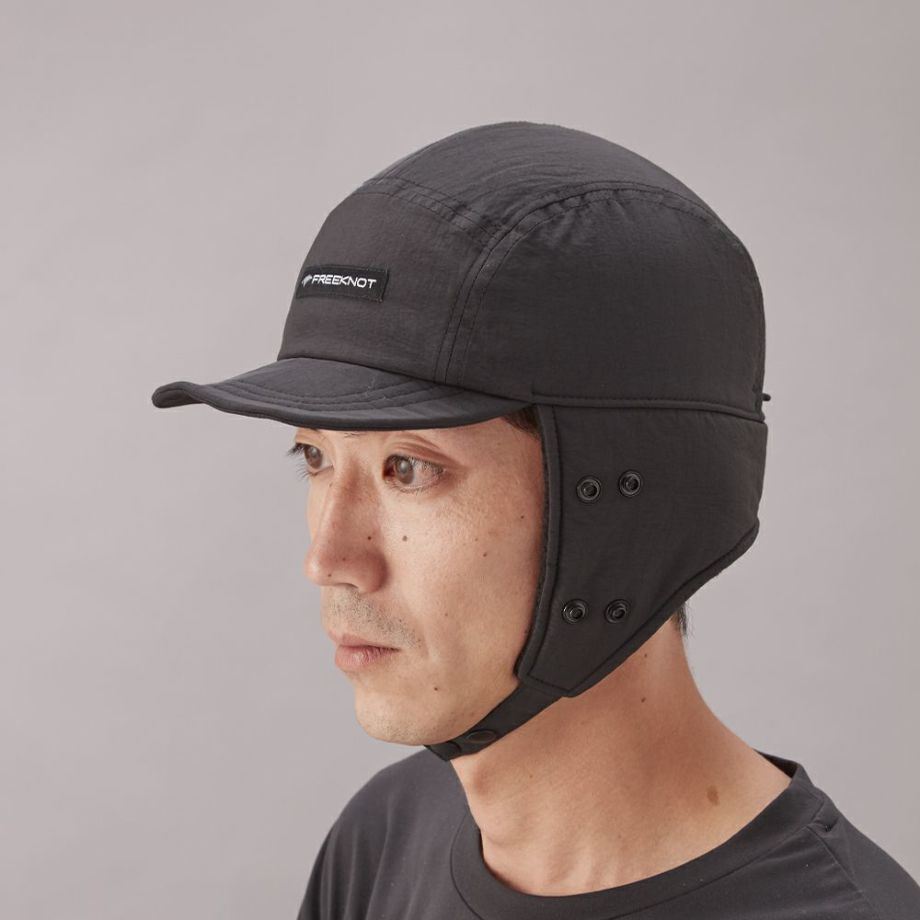 SOL FIBER(R) FOURON フルカバーウォームキャップ(2) ブラック フリーサイズ