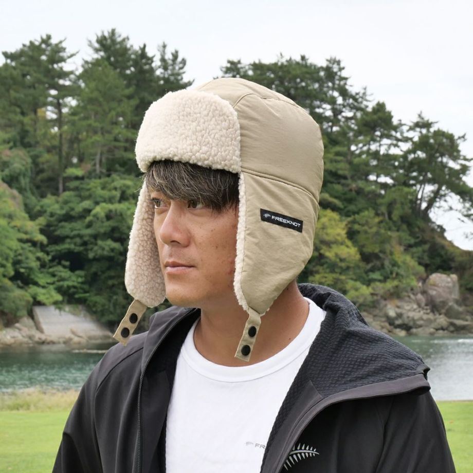 SOL FIBER(R) FOURON フライトキャップ ベージュ フリーサイズ