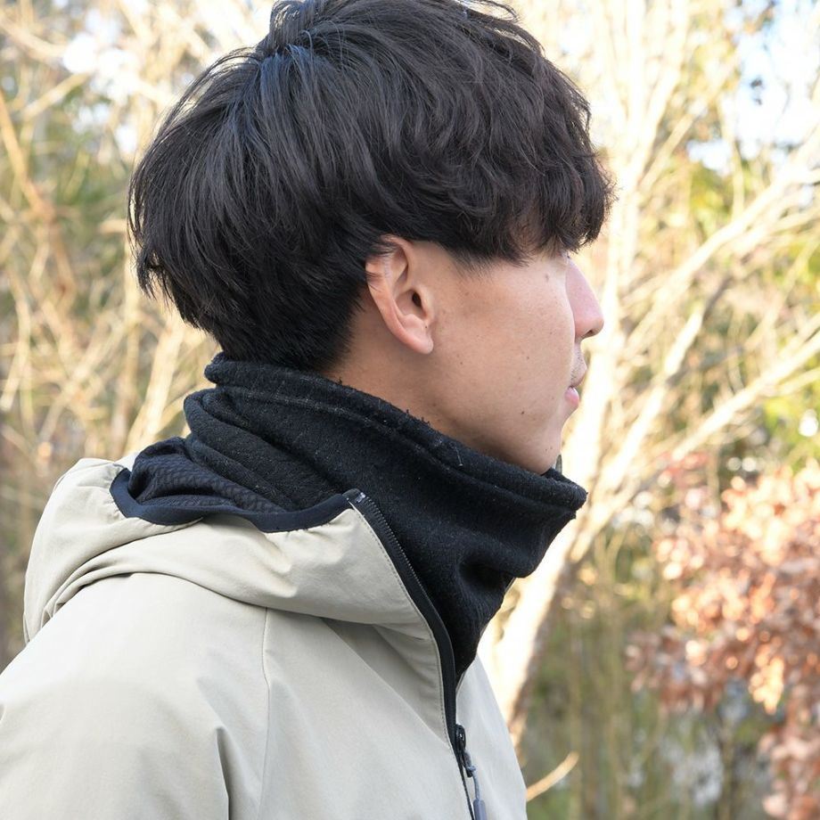 SOL FIBER(R) レイヤーテック 2WAY ネックウォーマー ブラック フリーサイズ
