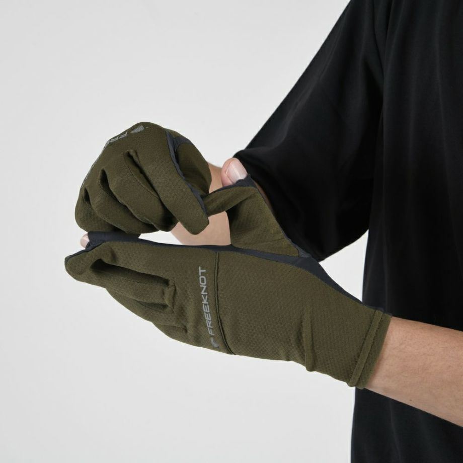 BOWBUWN フルカバーグローブ オリーブ フリーサイズ