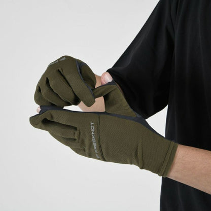 BOWBUWN フルカバーグローブ オリーブ フリーサイズ