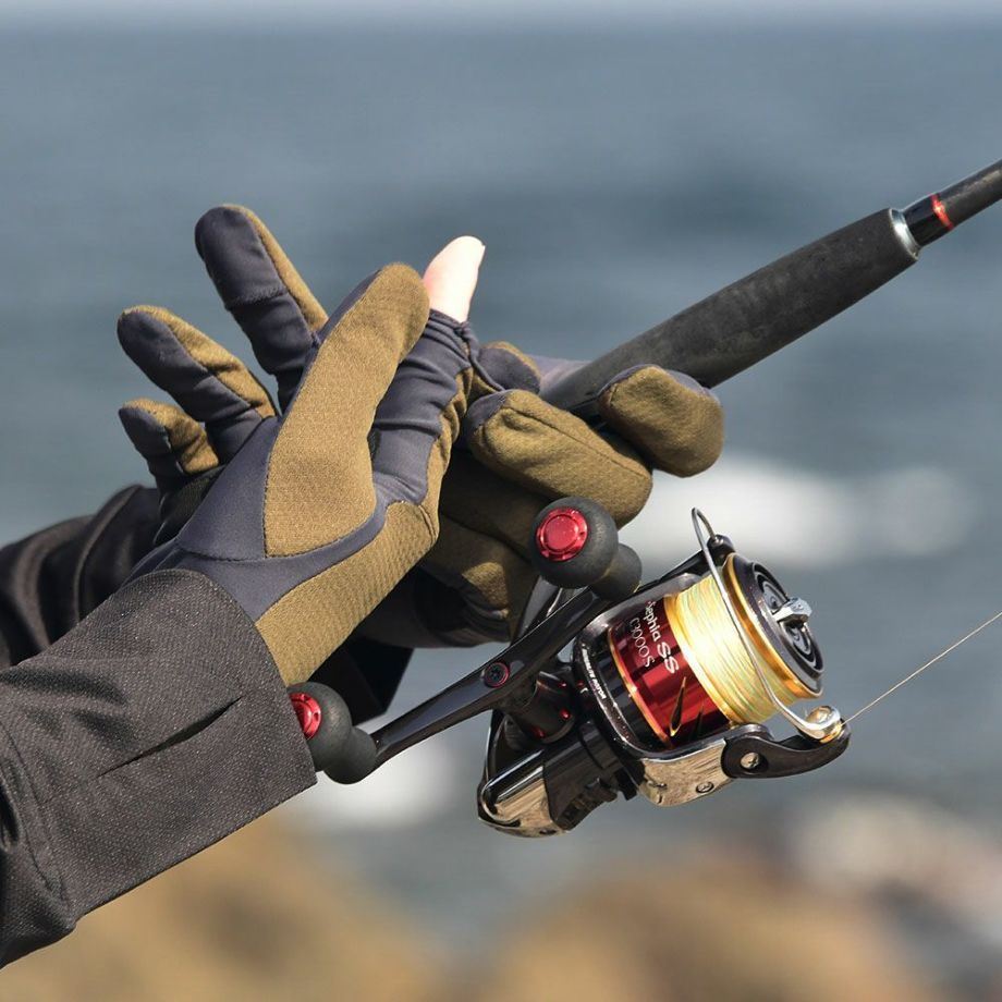 BOWBUWN フルカバーグローブ オリーブ フリーサイズ