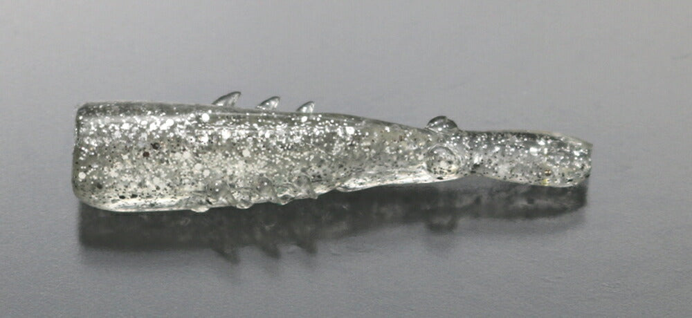 海太郎 ハネエビ #003 クリアシルバーフレーク 1.5インチ 8個入