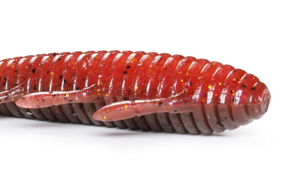 海太郎 根魚蟲 2.2 ヘビーソルト #055 うまシロエビ グロー 2.2インチ 6本入り