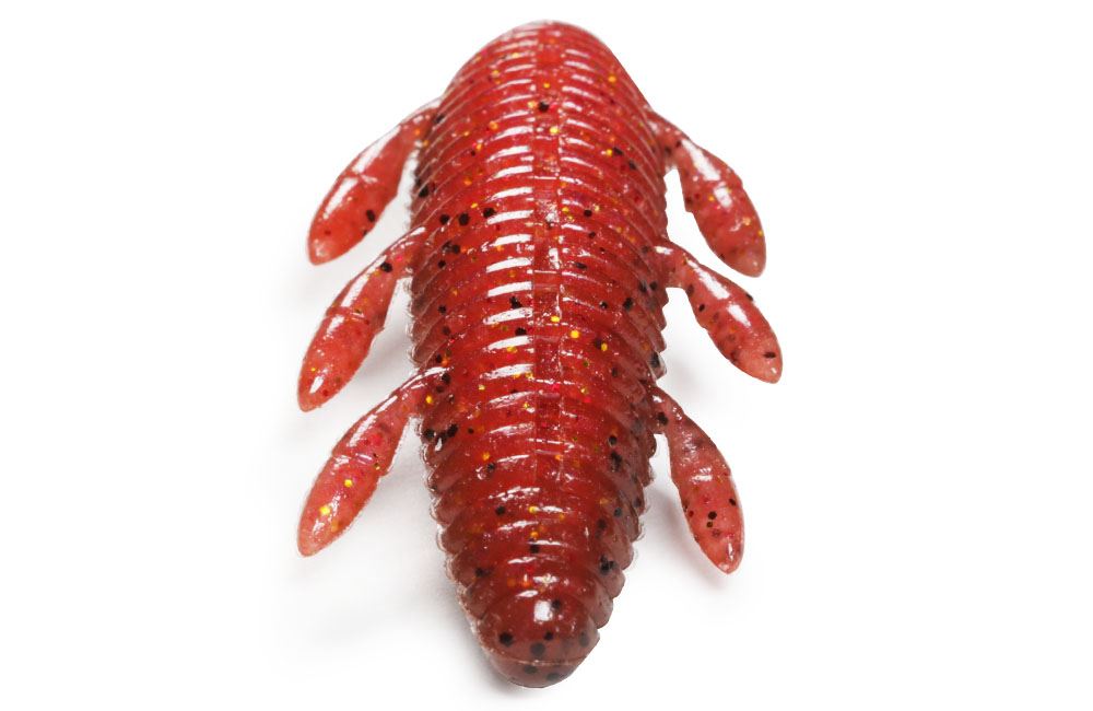 海太郎 根魚蟲 2.2 ヘビーソルト #065 レッドゴールドフレーク 2.2インチ 6本入り