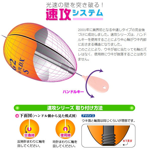 速攻シリーズ ステルス・パワー水中 Mサイズ 23.5×39mm -3B 12.3g