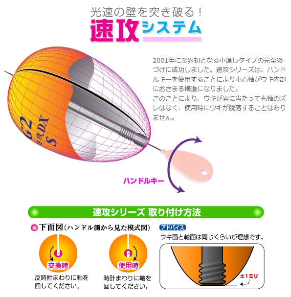 速攻シリーズ 速攻DX 逆光 Mサイズ 23.5×39mm 5B 9.3g