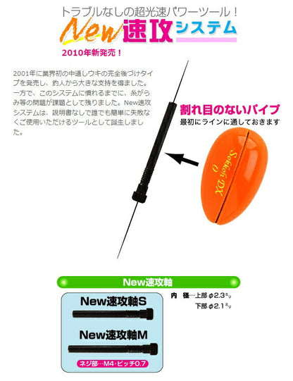 New速攻シリーズ New速攻DX 順光 Mサイズ 23.5×39mm 2B 10.6g