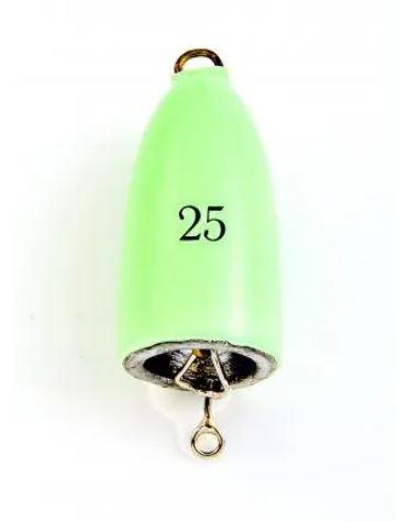 アナゴ釣鐘オモリ 夜光グリーン 25号 1個入