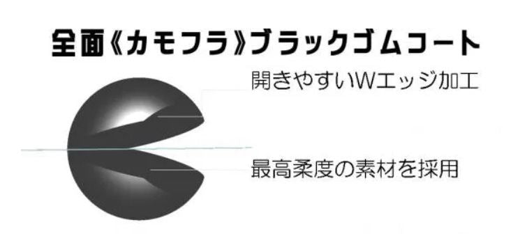 ラバーコート ワリダマ ブラック 1号 6個入
