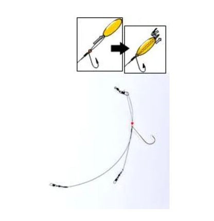 ふぐカットウリーダー 外房・常磐用 2本針 1本入