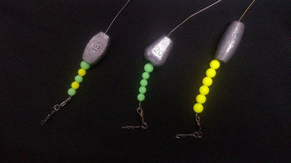 石師魂 イシダマ 寄せ玉ゴム 蓄光グリーン 大 10個