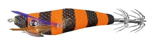 Egibow(エギボー) ヤリドロッパー エギ1.8 ブラックオレンジゼブラ 77mm