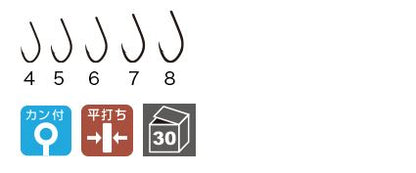 金 カン付グレ 6号   18本入り