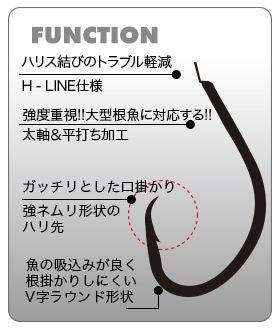 錫 太地深海鈎 16号   11本入り