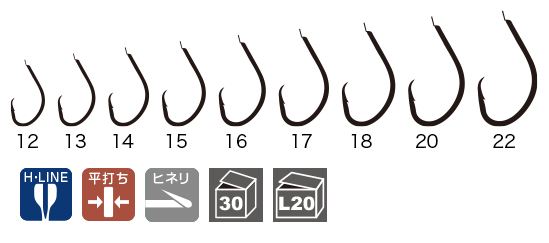 錫 太地深海鈎 16号   11本入り