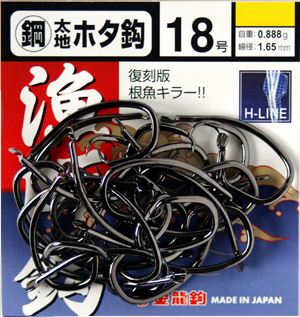 徳用鋼太地ホタ鈎 NS黒 17号  23本入り