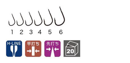 勝負チヌ筏カカリ釣リ専用ステルスBK 1号  17本入り
