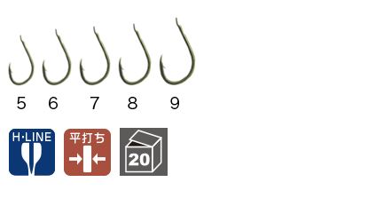 凄腕グレ 尾長 ステルスグリーン6号  11本入り