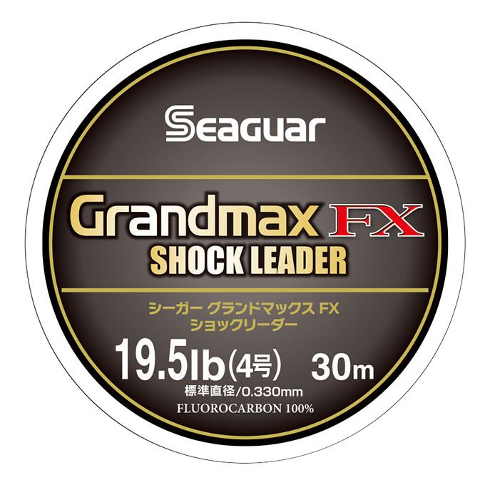 シーガー グランドマックスFX ショックリーダー 6.5LB 1.2号 クリア 30m