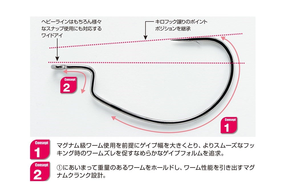 キロフックマグナム #8/0 3個入り