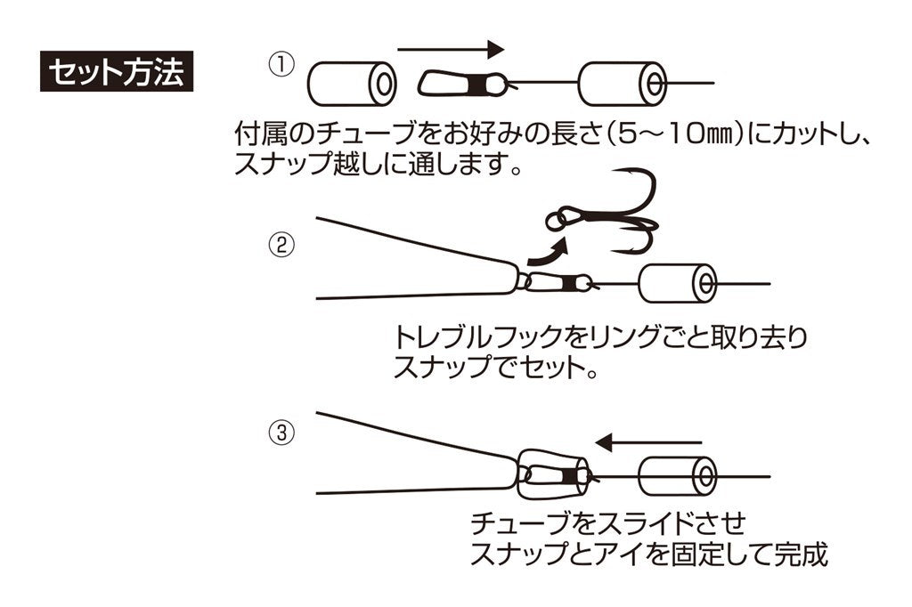 リアユ チューニング3本錨トリプルトンボ 7.5-1.5 M 4組入