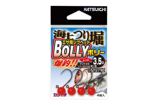 海上つり堀 ボリー レッド #4-2.5g 4本入り
