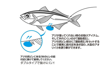 潜助君(2) シルバー S 5本入り